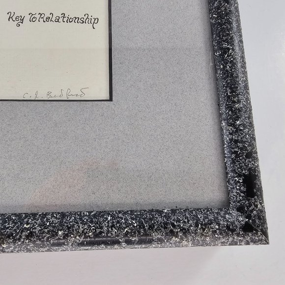 C. J. Bradford Signed Art Print Key To Relationship Framed Matted - Picture 5 of 8